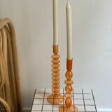 Candlestick candlestick design retro orange