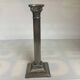 Silver metal column candlestick Italy