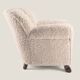 Lounge chair with lion claw feet