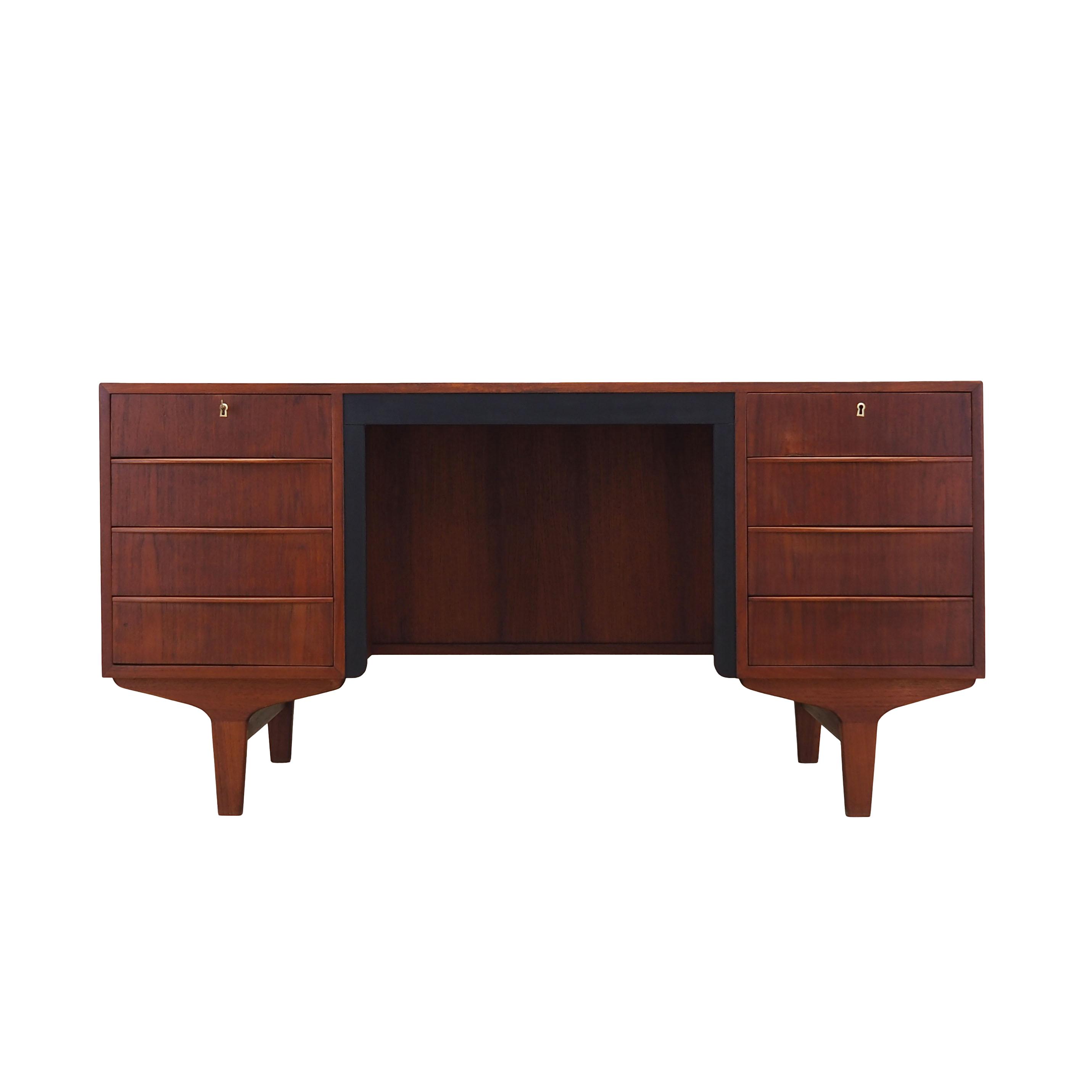 Teak desk, Danish design, 1970s, made in Denmark