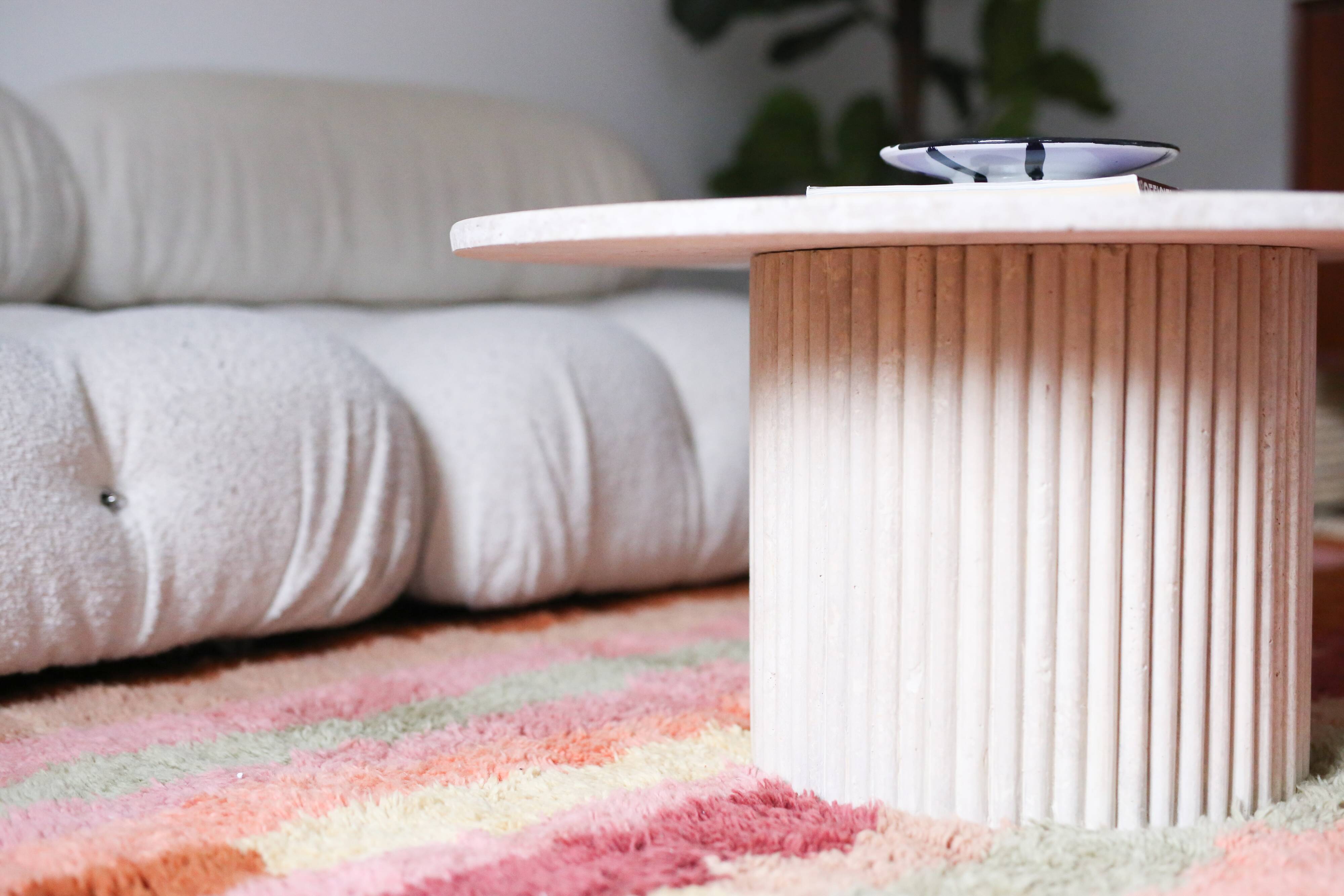 Table basse en travertin