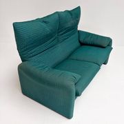 Maralunga sofa with footstool by Vico Magistretti for Cassina, 1970s