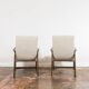 Paire de Fauteuils Mid-Century en Boucle Beige 1964