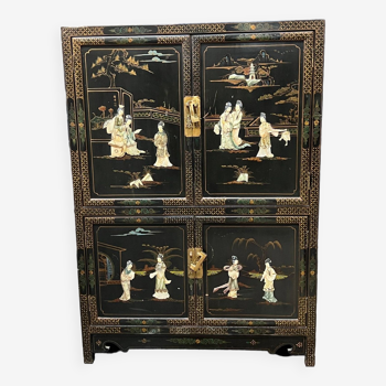 Chinoiserie style cabinet.