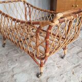 Rattan cot