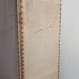 Old screen 4 sheets wood and fabric