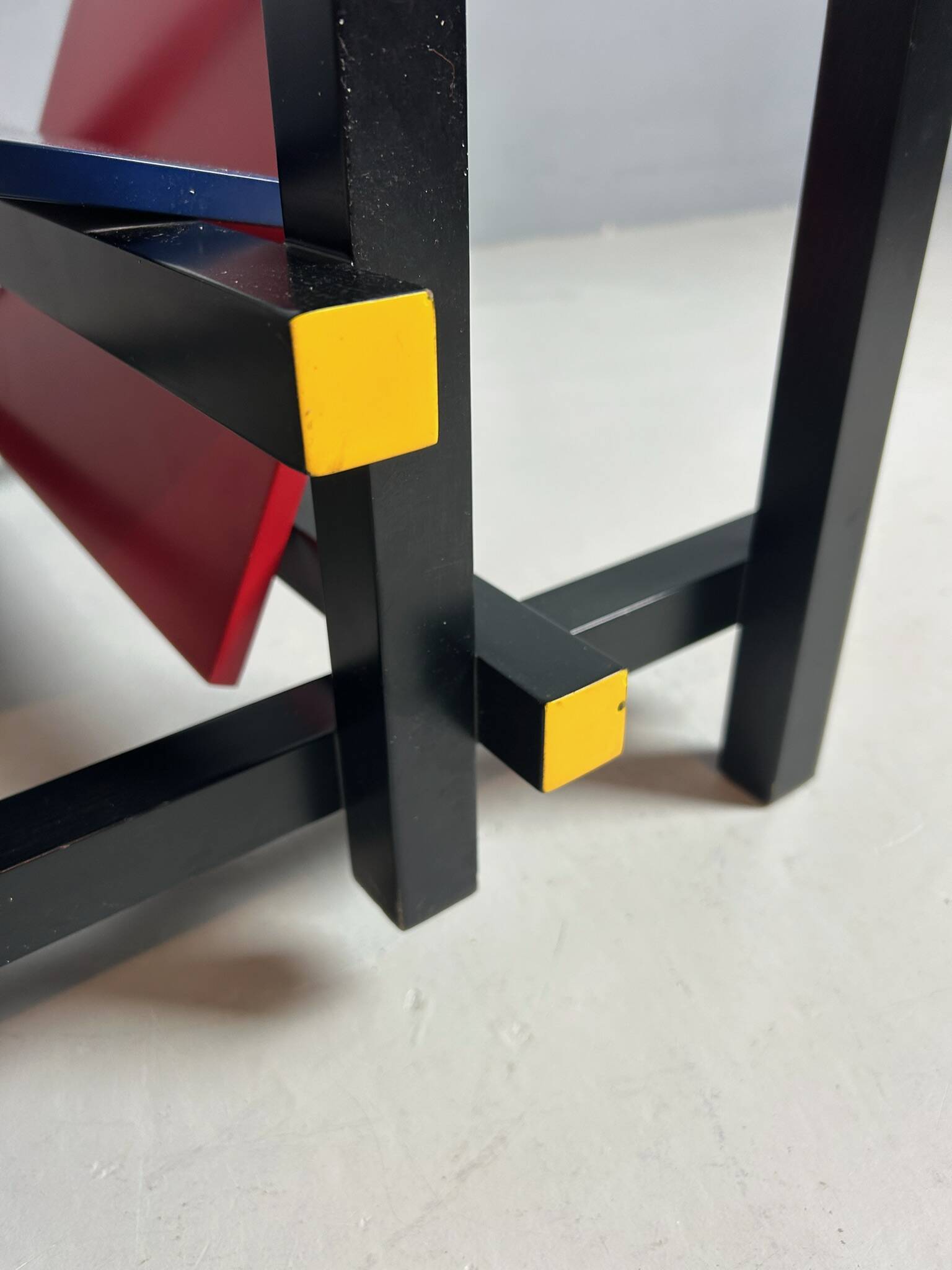 Gerrit Rietveld Red and Blue Chair by Cassina