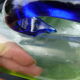 Old uraline blown glass pitcher late nineteenth