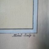 Framed botanical poster