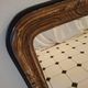Antique Louis-Philippe mirror in stucco – Superb faux-wood decoration