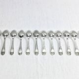 49-piece cutlery set in Louis XV silver-plated metal