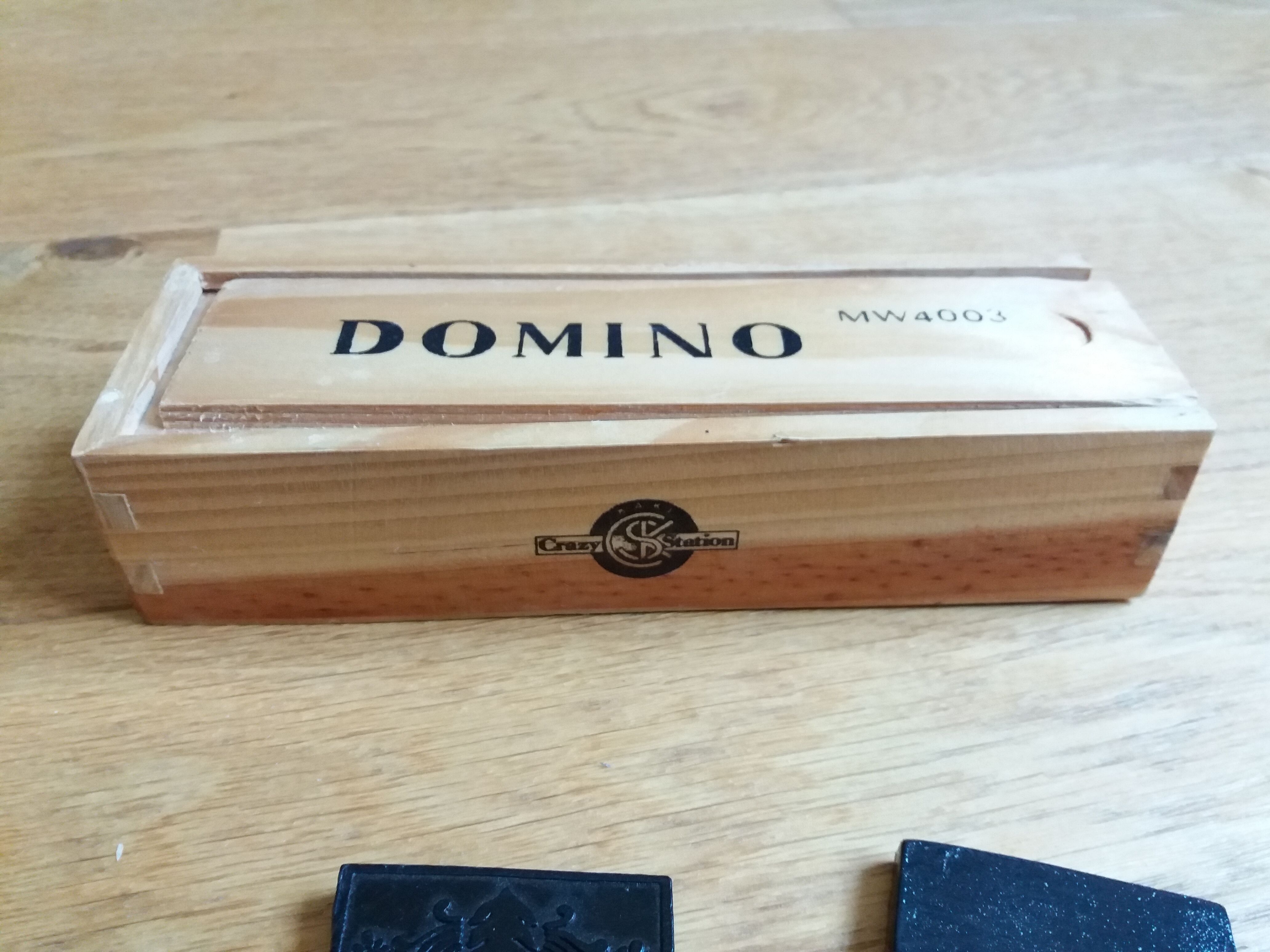 Wooden domino game