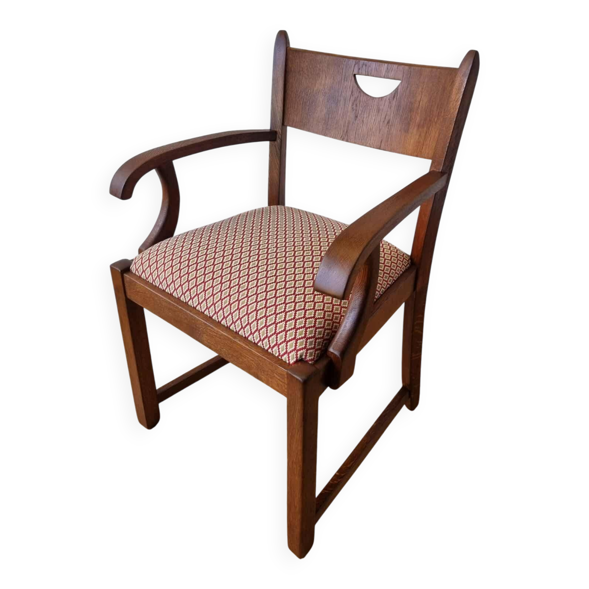 Oak office chair from the 1950s.