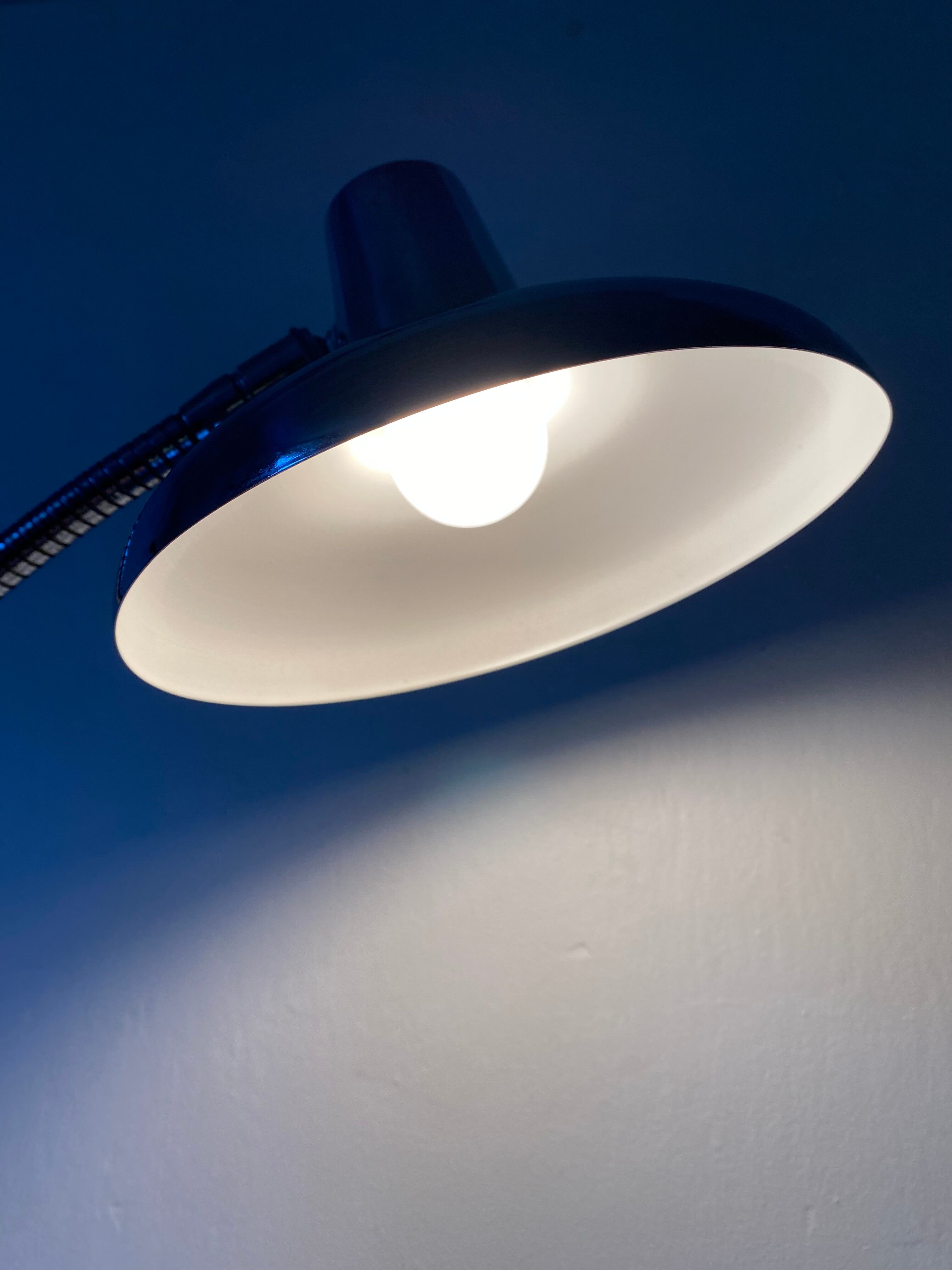 Lampe de bureau chromée années 50