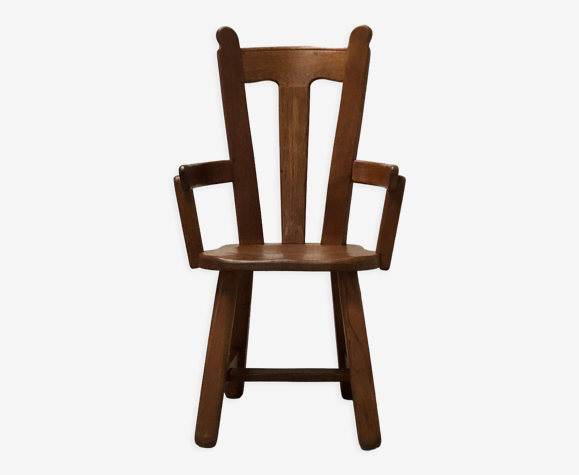 Fauteuil vintage brutaliste belge