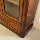 1900 walnut display case