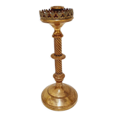 Brass church candle holder