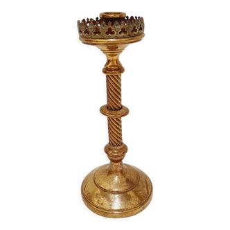 Brass church candle holder