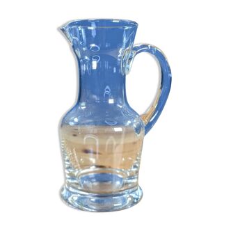 Small crystal carafe pitcher with handle 16cm