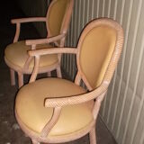 Pair of armchair style Louis XVI fantasy
