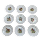 9 hamage moulin des loups ceramic dessert plate