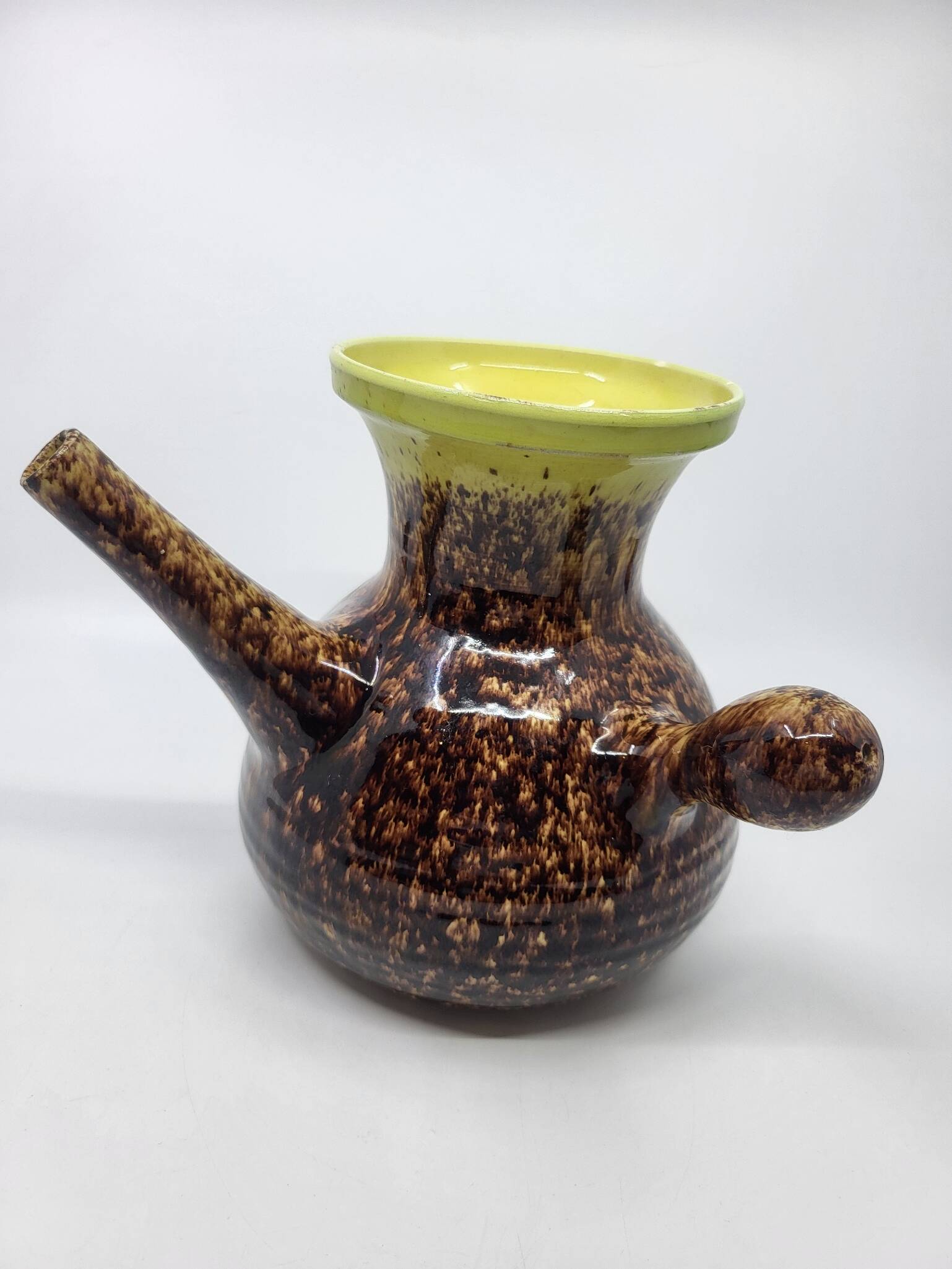 Vase or Chevrette Pottery Accolay in ceramic France Vintage 1960