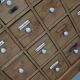 Antique German Pine Apothecary Cabinet with Enamel Shields, 1900s