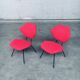 Set of Mid-Century Modern Low Side Chairs, Italy, 1950s