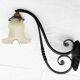 Interior wrought iron wall lamp early 20th centuries