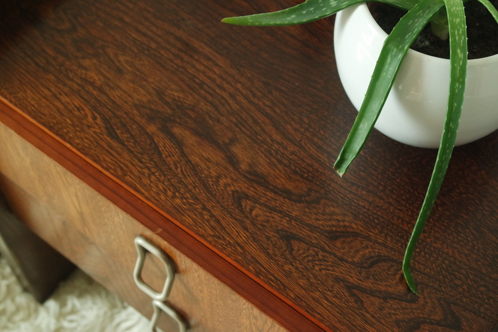 Pair of vintage vintage wood retro bedsides