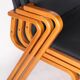 Suite de 8 chaises bois et tissu