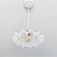 Vintage glass pendant lamp from Clichy