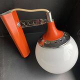 Set of two vintage orange wall lights from the 70s