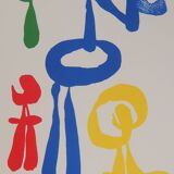 Joan Miró: Surrealist Woman and Her Children - Signed Lithograph
