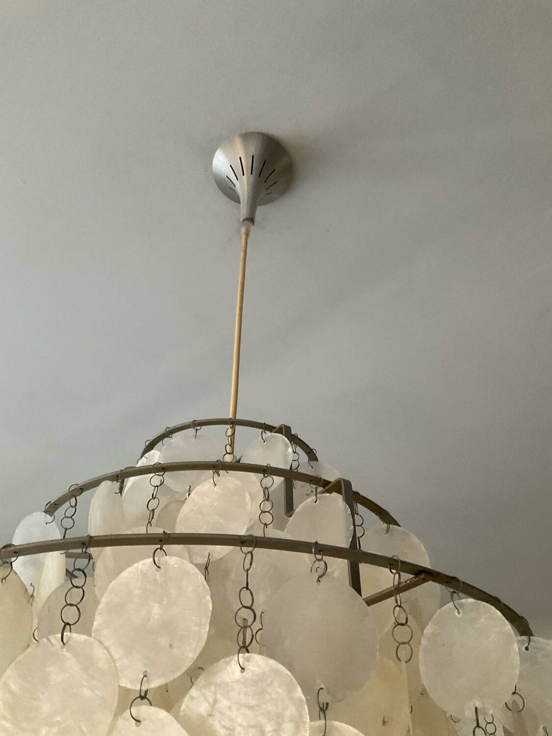 Lustre Verner Panton Fun 1DM suspension en nacre