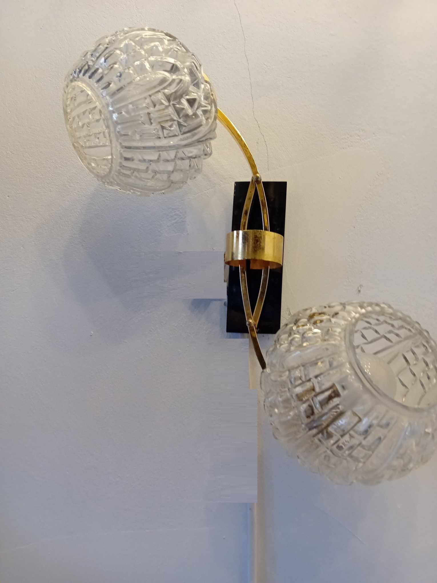 Pair of Maison ARLUS wall lights from the 40s/50s