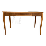Carl Malmsten desk and chair with Svenskt Tenn fabric