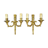 Paire d'appliques, carquois et têtes d'aigle, style Louis XVI - Petitot