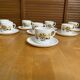 Series 8 cups & saucers sovirel white ceramic flower power fr
