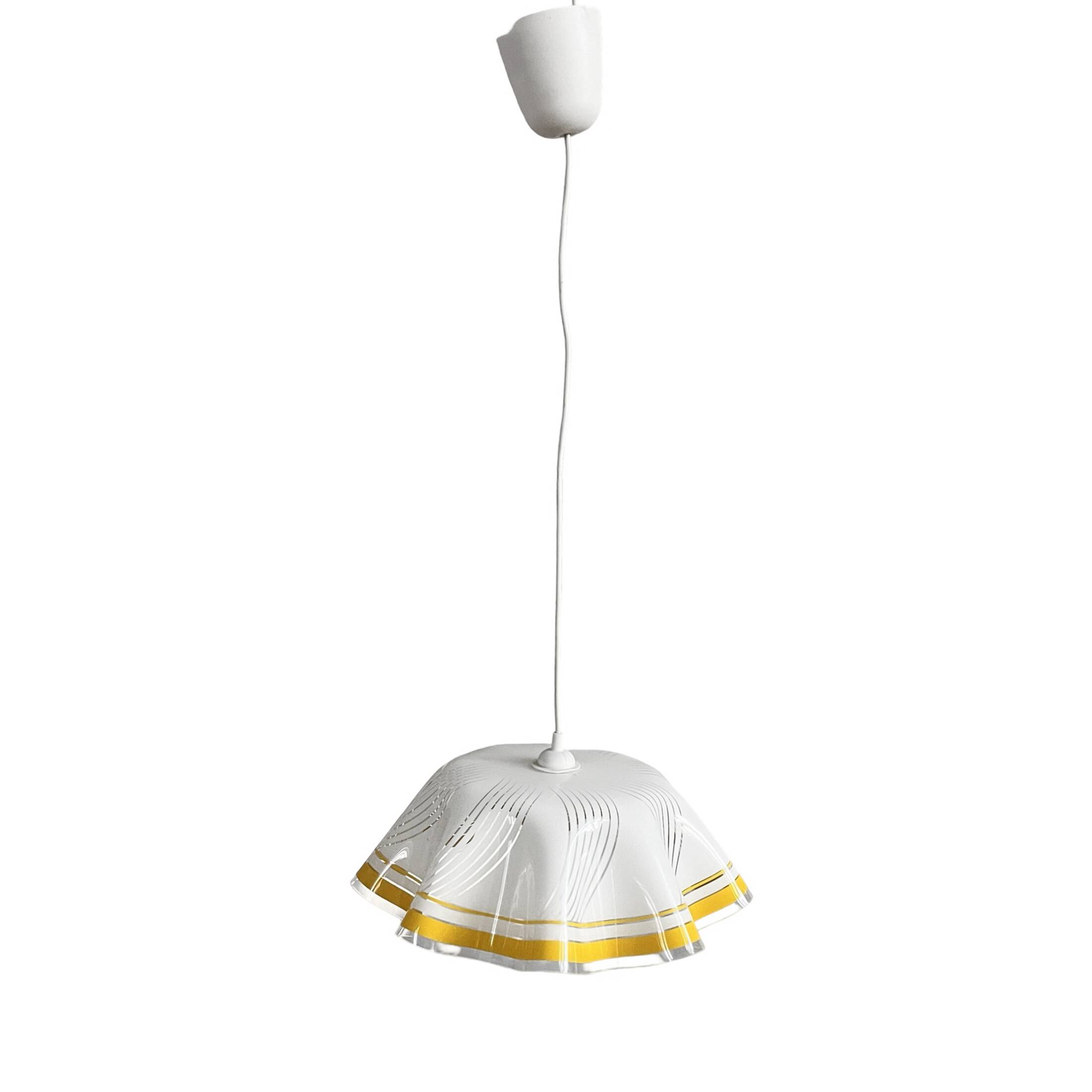 Plexiglass kitchen ceiling lamp, Poland 1990s