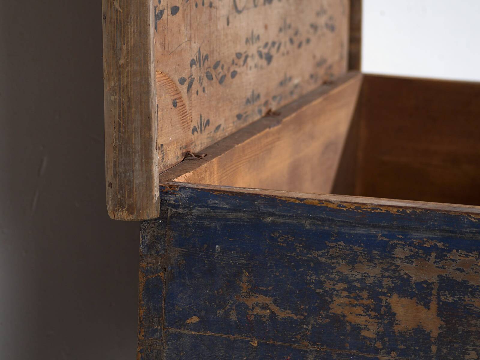 Antique Hand-Painted Wedding Chest (1846) #37