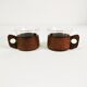 Teak coffee and tea set Schott & Gen Mainz Germany, 1970s.