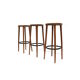 Lot de 3 tabourets de bar vintage fabriqués dans les années 1970