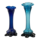 Retro blue vases, Czechoslovakia, 1960s (set of 2)