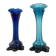 Retro blue vases, Czechoslovakia, 1960s (set of 2)