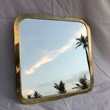 Vintage brass mirror