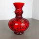 Vintage pop art opaline Florence glass vase design, Italy