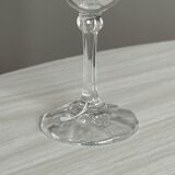 6 verres à liqueur vintage en verre transparent