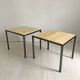 Pair of vintage industrial bedside