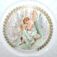 Limoges lot assiettes en porcelaine collection Mucha les heures du jour femme art nouveau